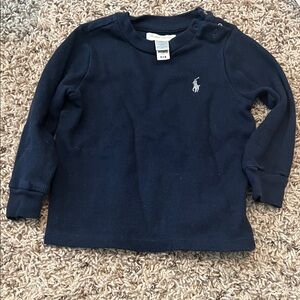 Ralph Lauren Dark Blue Long Sleeve Tee for Kids